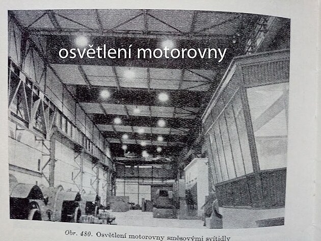 osvtlen motorovny