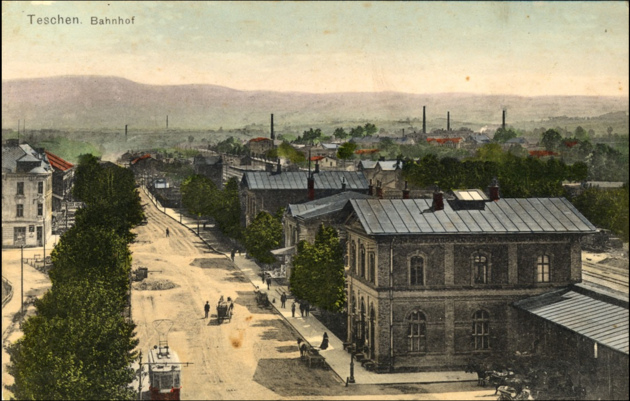 Pohled na ndran budovu rok 1912