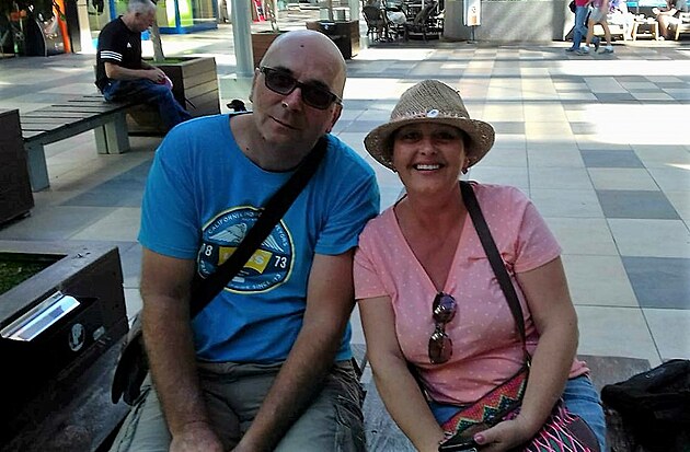 Řidič Jiří Sagan s přítelkyní Gábinou, s níž nyní plánuje svatbu.