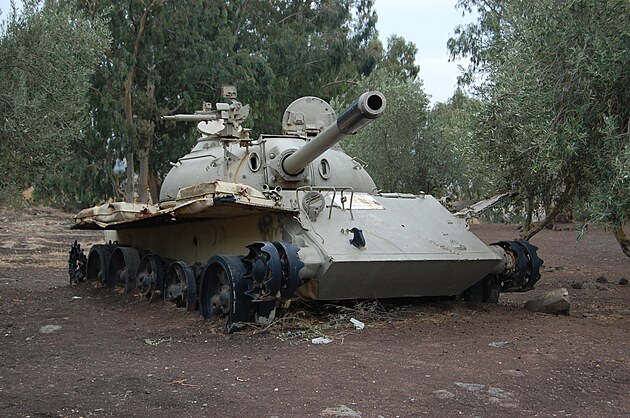Znien syrsk tank na Golanskch vinch
