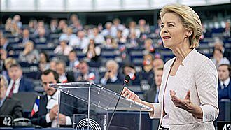 Ursula von der Leyen v parlamentu EU