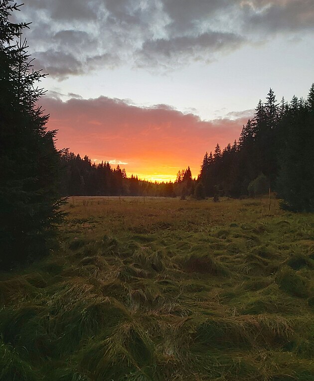 Z�pad slunce na Modrav�