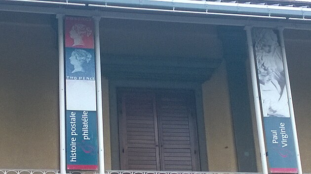 Muzeum , kde jevystaven "Modr Mauritius"