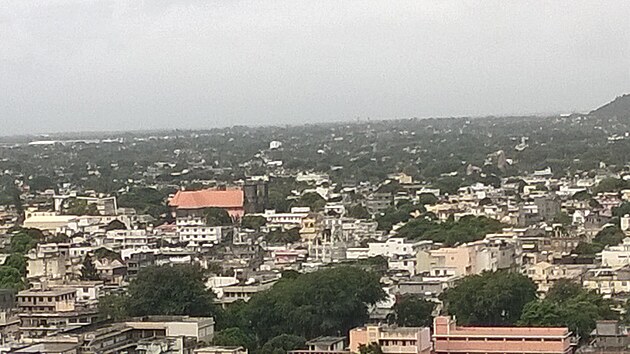 Pohled na msto z pevnosti Port Louis