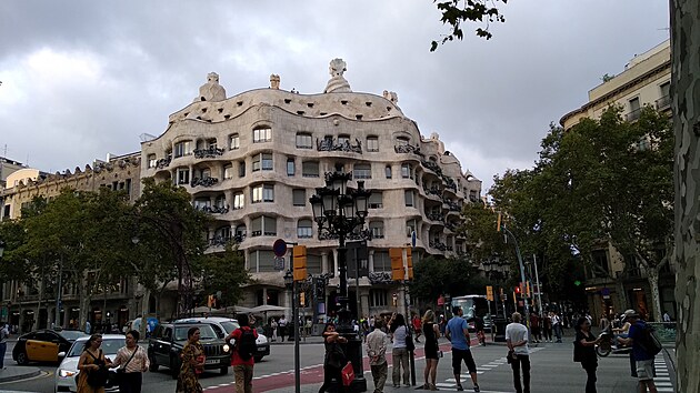 Gaudho stavby v Barcelon