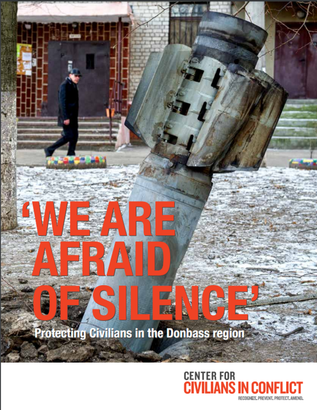 Zprva americk neziskov organizace z roku 2016 zdokumentovala hrozby, kterm mus elit civilist na vchod Ukrajiny