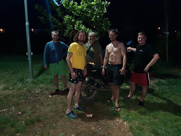 S �esk�mi kolegy v kempu v Mostaru