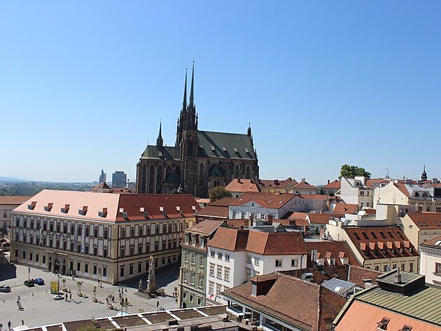 V�hled ze Star� radnice na Petrov.