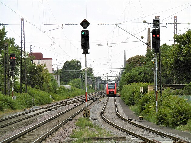 Frankenthal Hbf na trati Mainz - Ludwigshafen