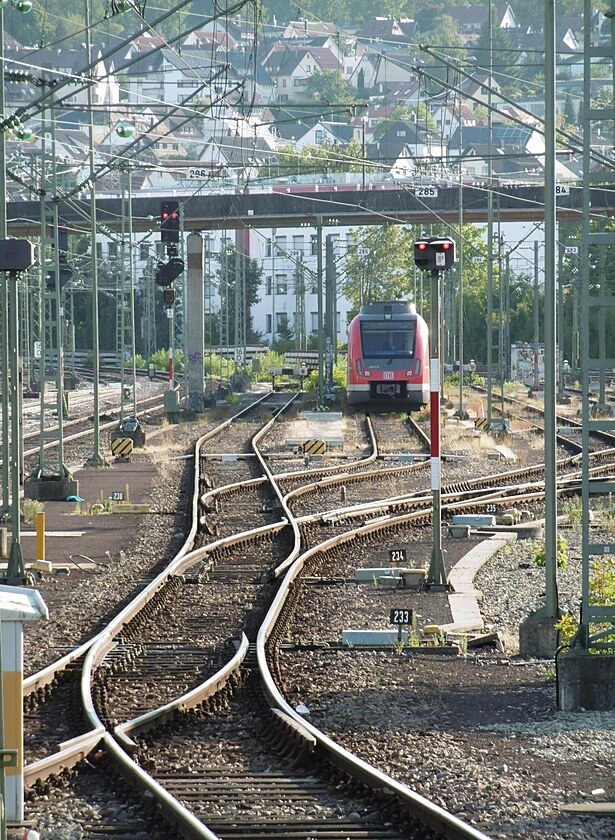 Odkladiště vlaků S-Bahn ve stanici Stuttgart-Veihingen