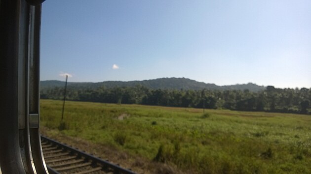 Pohled z vlaku do Kandy