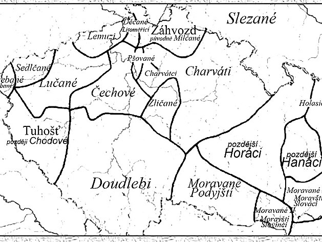 esk a moravsk kmeny v 6. a 7. stolet