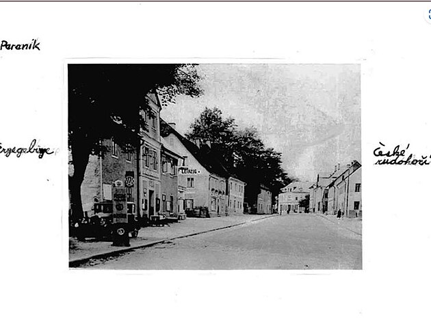 prvorepubliková benzínka v pohraničí - Perenik v Krušných horách neboli Českém rudohoří