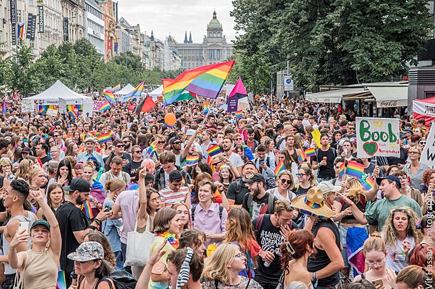 Prvod Prague Pride 2022, 13.srpna 2022, Praha.