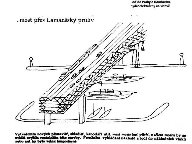 projekt mostu pes Lamansk prliv