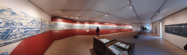 Museum Nacional de Azulejos - panorama Lisabonu ped zemtesenm v r. 1755 - dlouh pes ticet metr