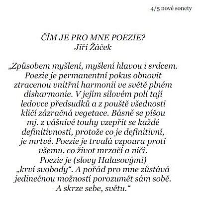 List ze sbrky "4/5 nov sonety" (Josef Zboil, 2005)