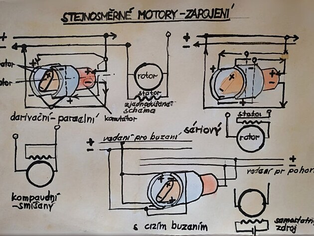 DC motory - zapojen