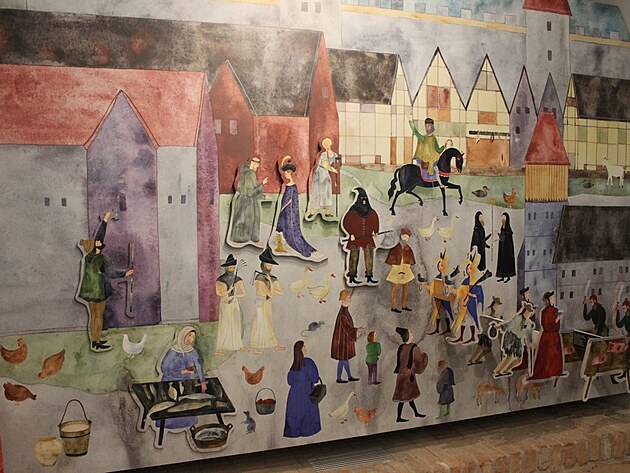 Interaktivn� st�na, vysunovac� postavy.