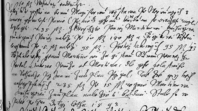 Pepisy  Trhov kniha esk Krumlov (SOkA esk Krumlov, sign. B II 2d, datace /1572/ 1579-1669), snmek 190