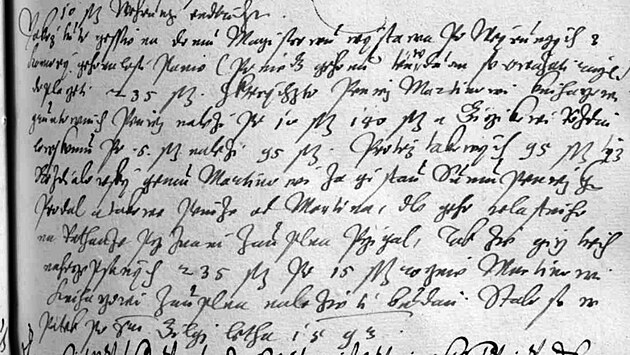 P�episy � Trhov� kniha �esk� Krumlov (SOkA �esk� Krumlov, sign. B II 2d, datace /1572/ 1579-1669), sn�mek 190