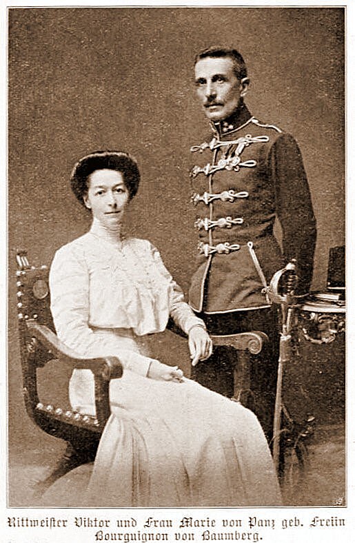 Viktor von Panz (*1862) (vnuk Josefa von Panz) s manelkou Mari, roz. svobodnou pan Bourgiugnon z Baumbergu