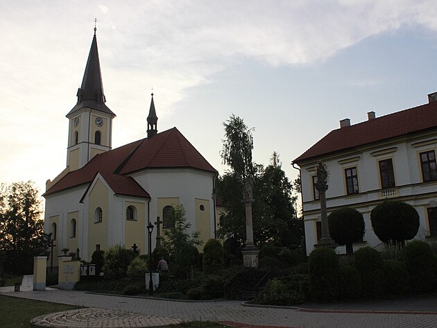 Kostel v Hornch Domaslavicch.