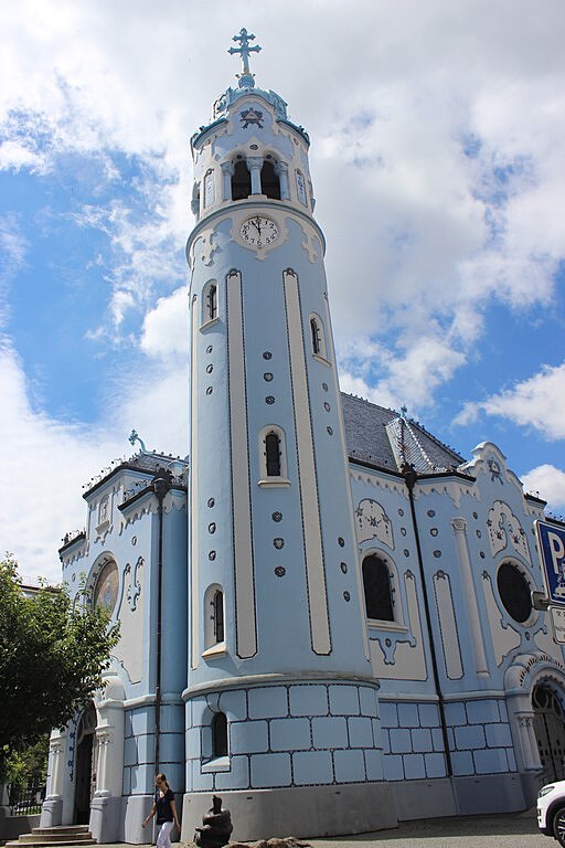Kostel svat Albty, znm jako Modr kostelk.