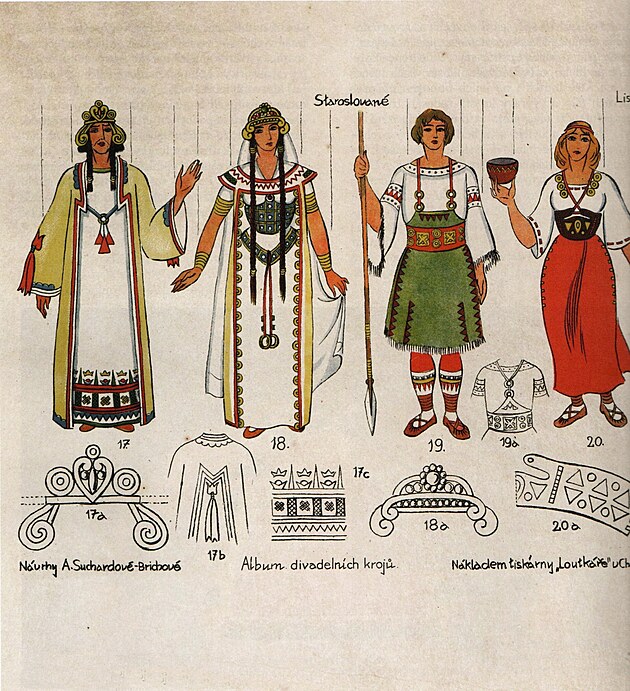 Anna Suchardov�-Brichov�, Staroslovan� (Album kroj�), 1926