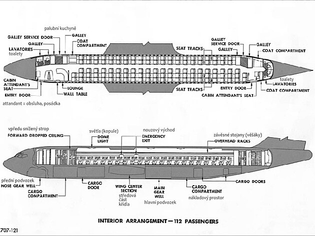 Boeing 707 interir