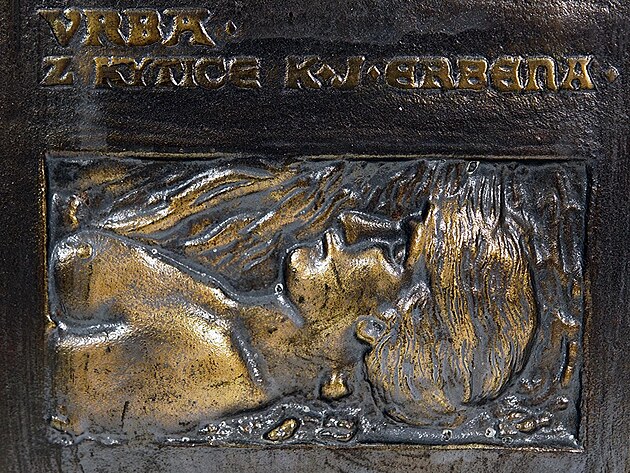Stanislav Sucharda, Vrba, 1897, bronzov relif, detail