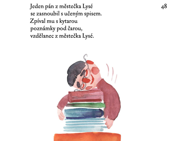 Ukzka z knihy Jeden kluk z vesniky Kvtun, text Robin Krl, ilustrace Olga Yakubovska