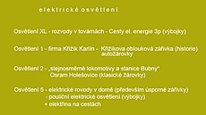 elektrické osvětlení - rozdělení