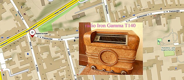 mapka sdla firmy Iron a Iron rdio Gamma T140