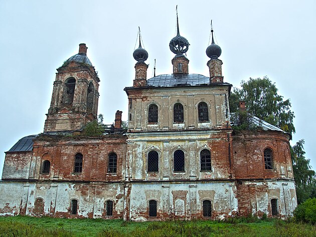 Kostel nedaleko Moskvy v roce 2015
