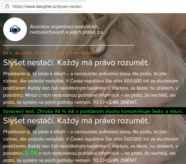 manipujlujicí a opravený text