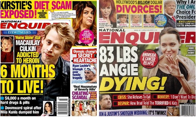 Magazín National Enquirer za dobu své existence vypublikoval u velmi mnoho zla.