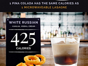 White Russian má stejn kalorií jako stední porce cibulových krouk z Burger...
