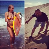 Simona Krainov a Karel Vgner propadli surfovn.