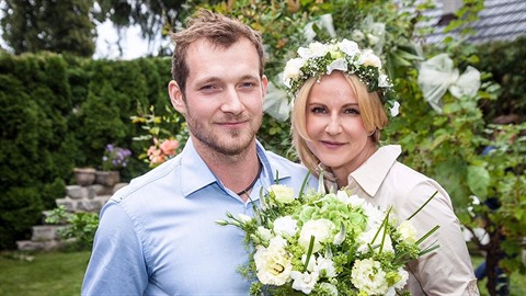 Vendula Svobodová se svým manelem Josefem Pizingerem.