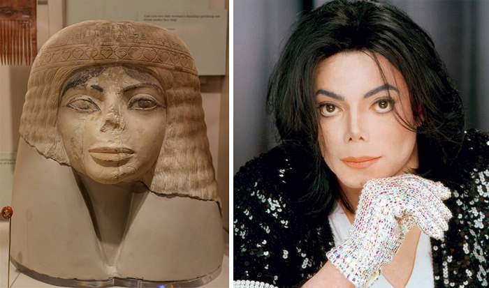 Michael Jackson a staroegyptsk pamtky.