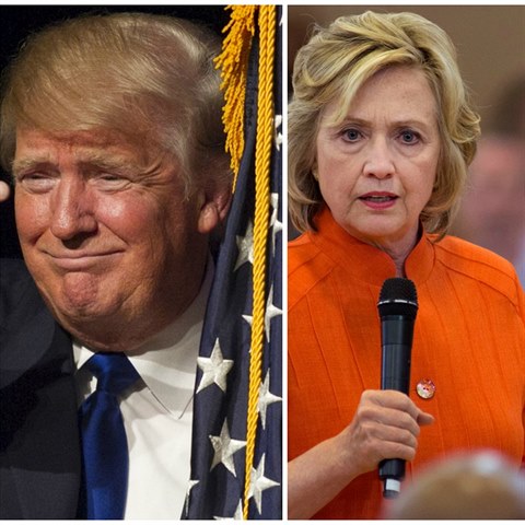 Donald Trump a Hillary Clinton bojuj o post prezidenta USA.