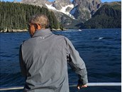 Obama na Aljaku vyrazil sám, obhlédnout stav ledovc.