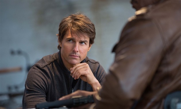 Tom Cruise pi natáení filmu.