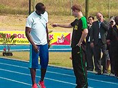 Harry a Usain Bolt.
