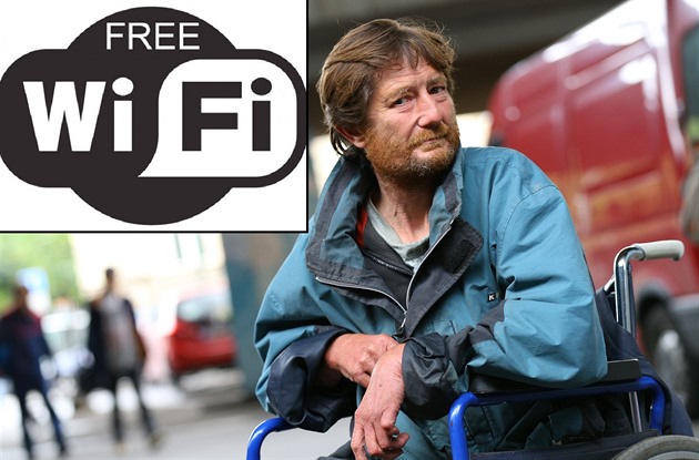 Projekt Wifi 4 Life poítá s nasazením bezdomovc jako mobilních wifi hotspot....