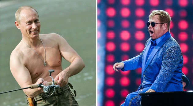 Vladimir Putin a Elton John