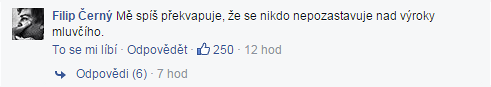 Reakce eskho internetu na trenrky nad hradem.