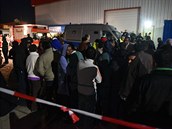 Nepokoje v uprchlickém centru v n�meckém Kasselu.