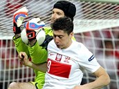 Robert Lewandowski se na Euro 2012 postavil proti Petr echovi.
